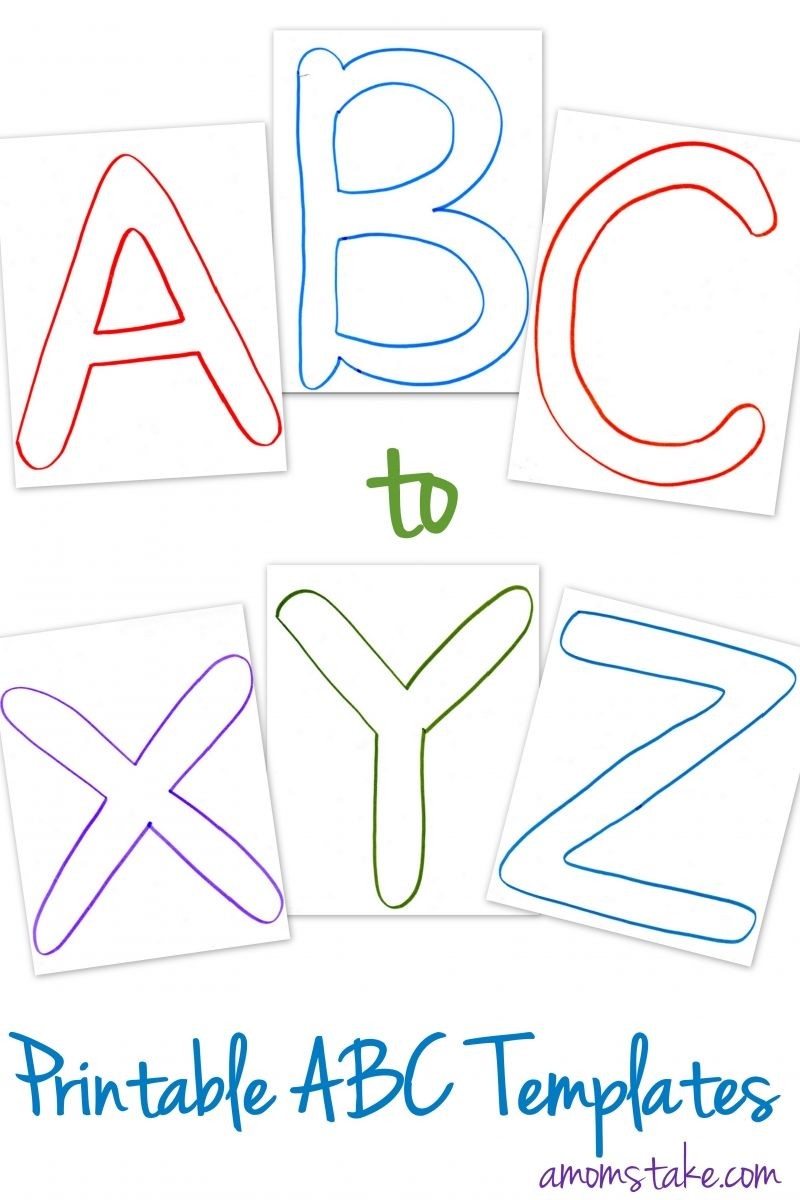 Free ABC Printable Letter Templates For Preschool Or Learning Abc