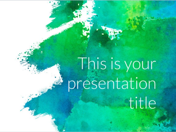 Free Art Powerpoint Template Or Google Slides Theme Presentation Themes