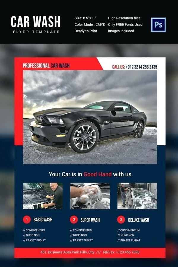 Free Auto Detailing Brochure Template Com
