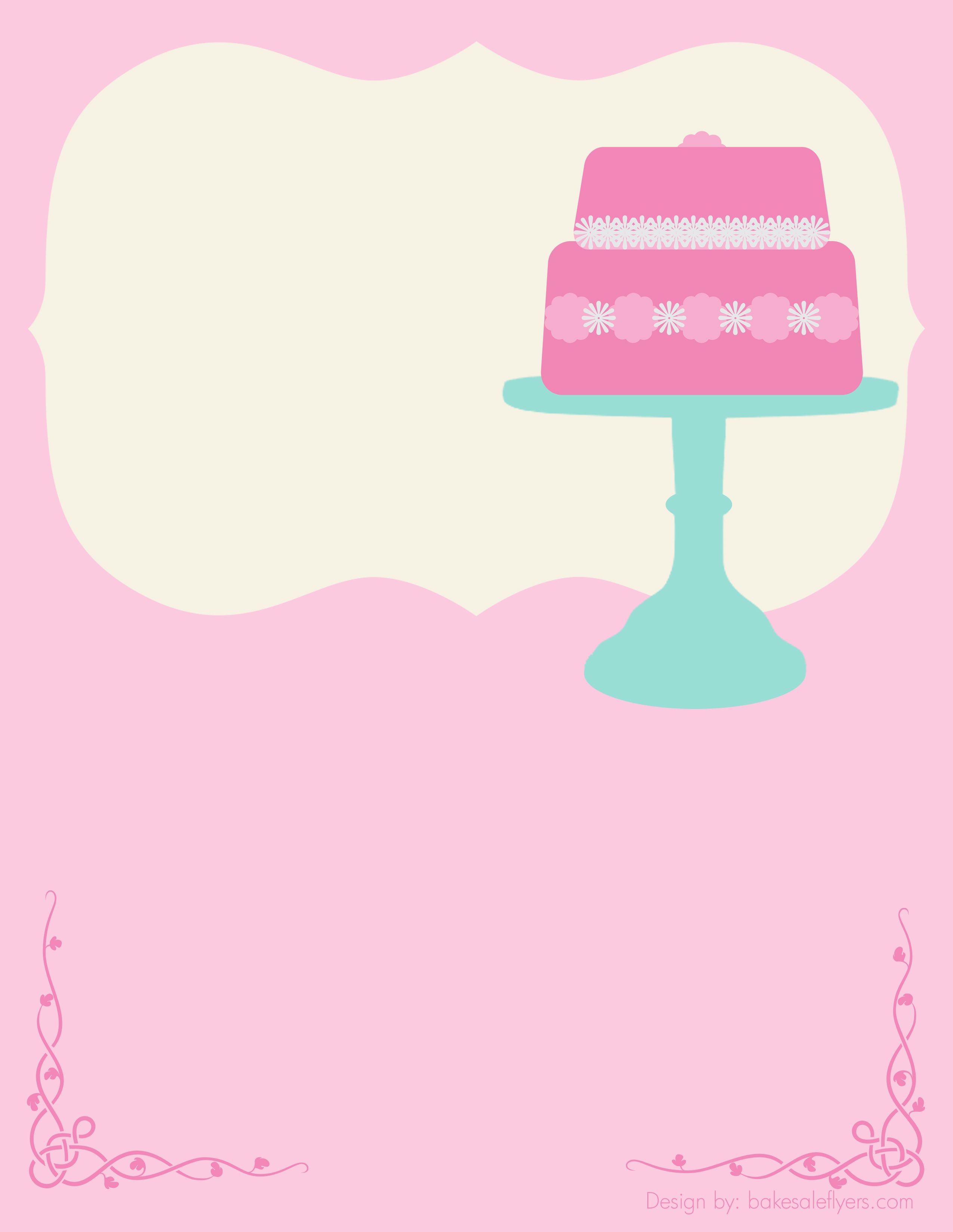 Free Bake Sale Flyer Template Cake Could TOTALLY See Customizing Label