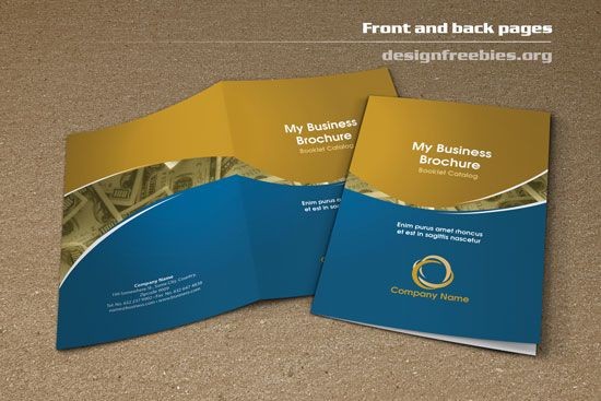 Free Bifold Booklet Flyer Brochure InDesign Template No