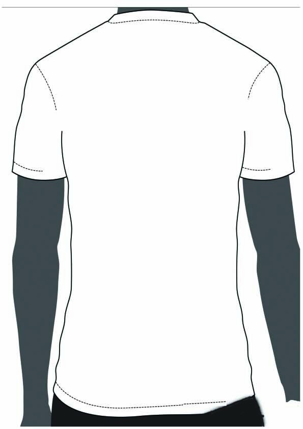 Free Blank T Shirt Outline Download Clip Art On Back Of