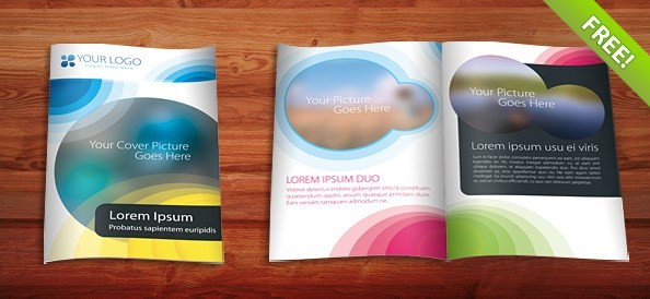 Free Brochure Template Psd Graphics
