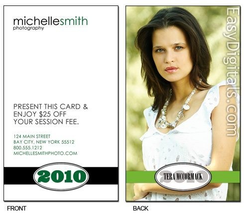 Free Business Card Sized Senior Rep Template Cards