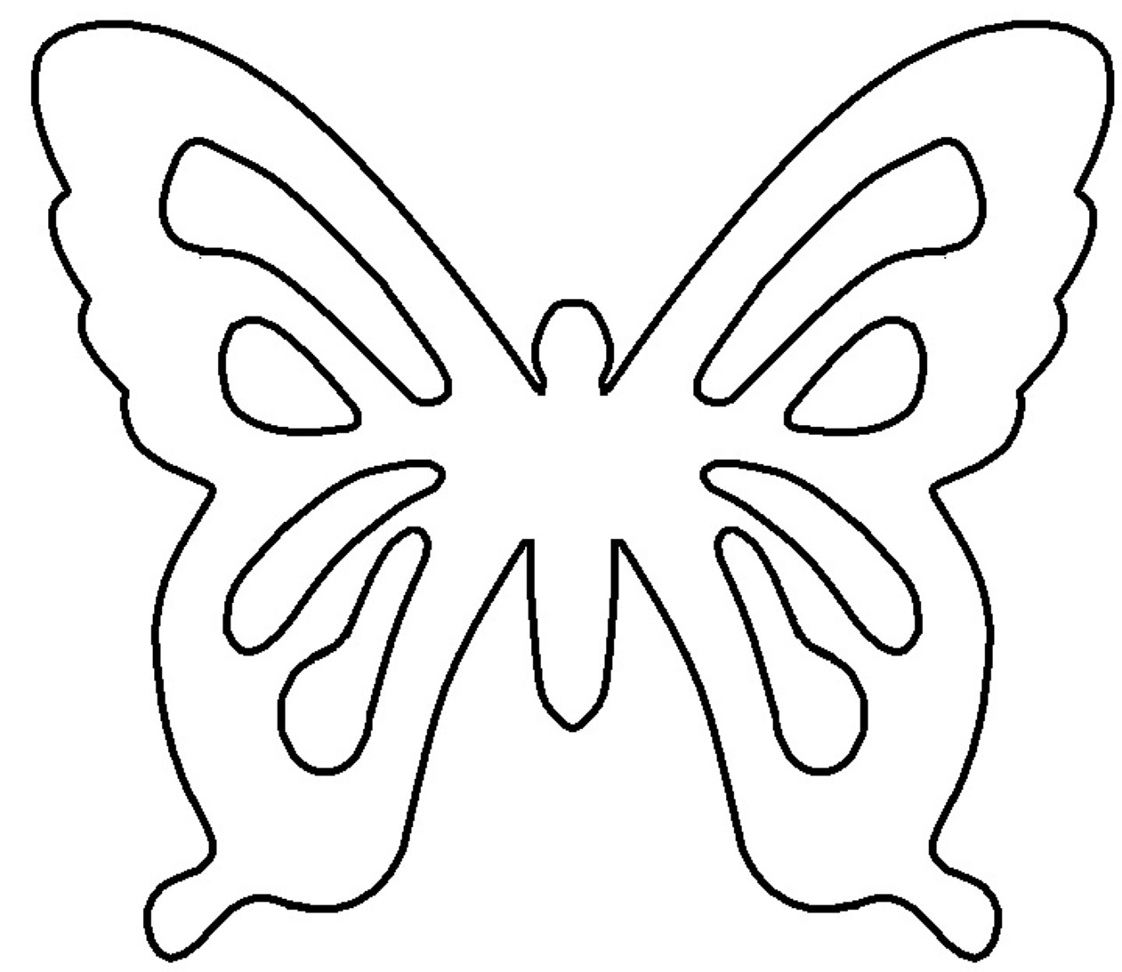 Free Butterfly Template Download Clip Art On