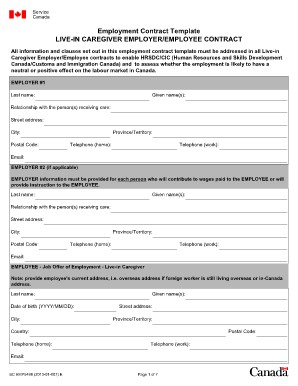 Free Caregiver Contract Template Ksre Me Live In