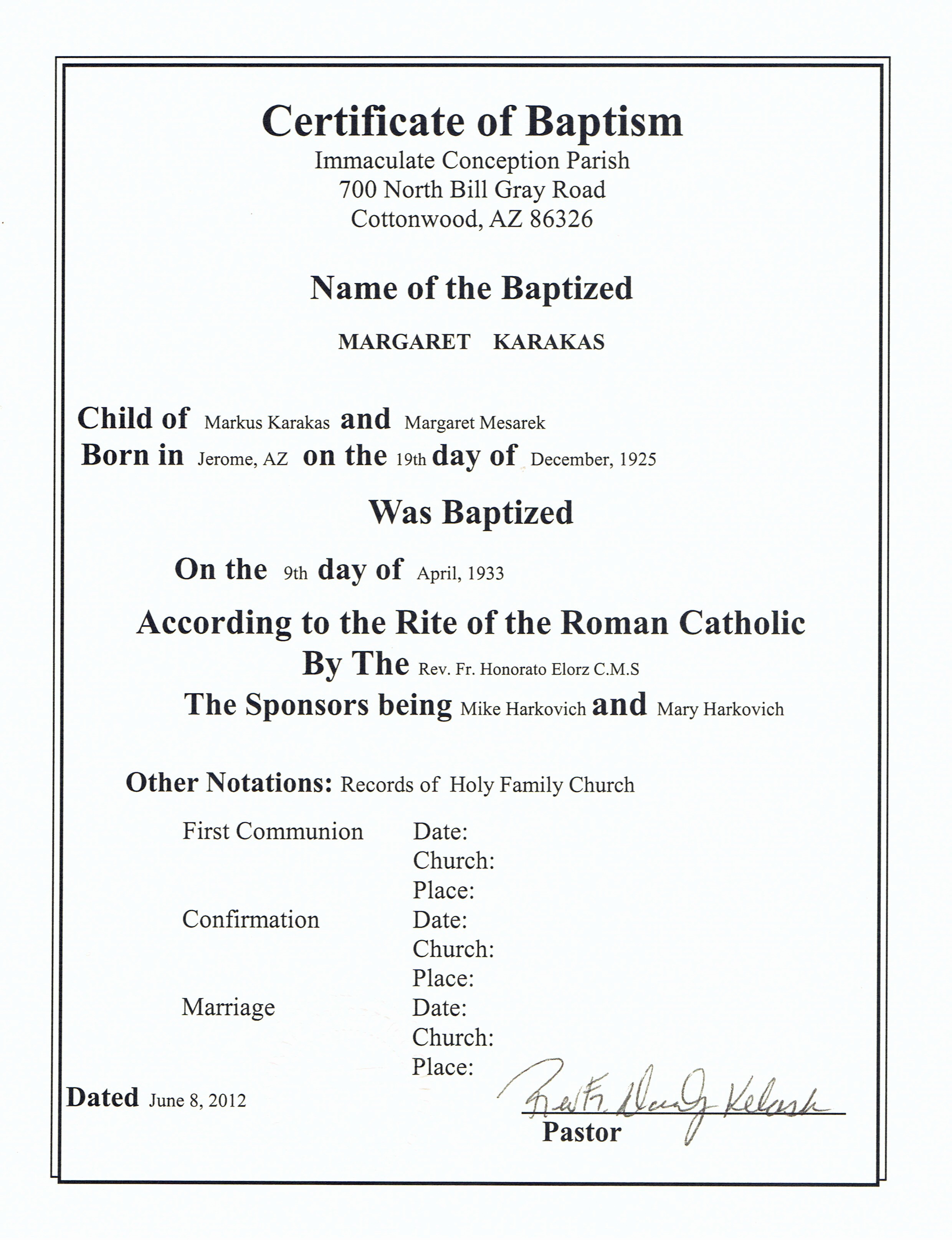 Free Catholic Confirmation Certificate Template Brochure