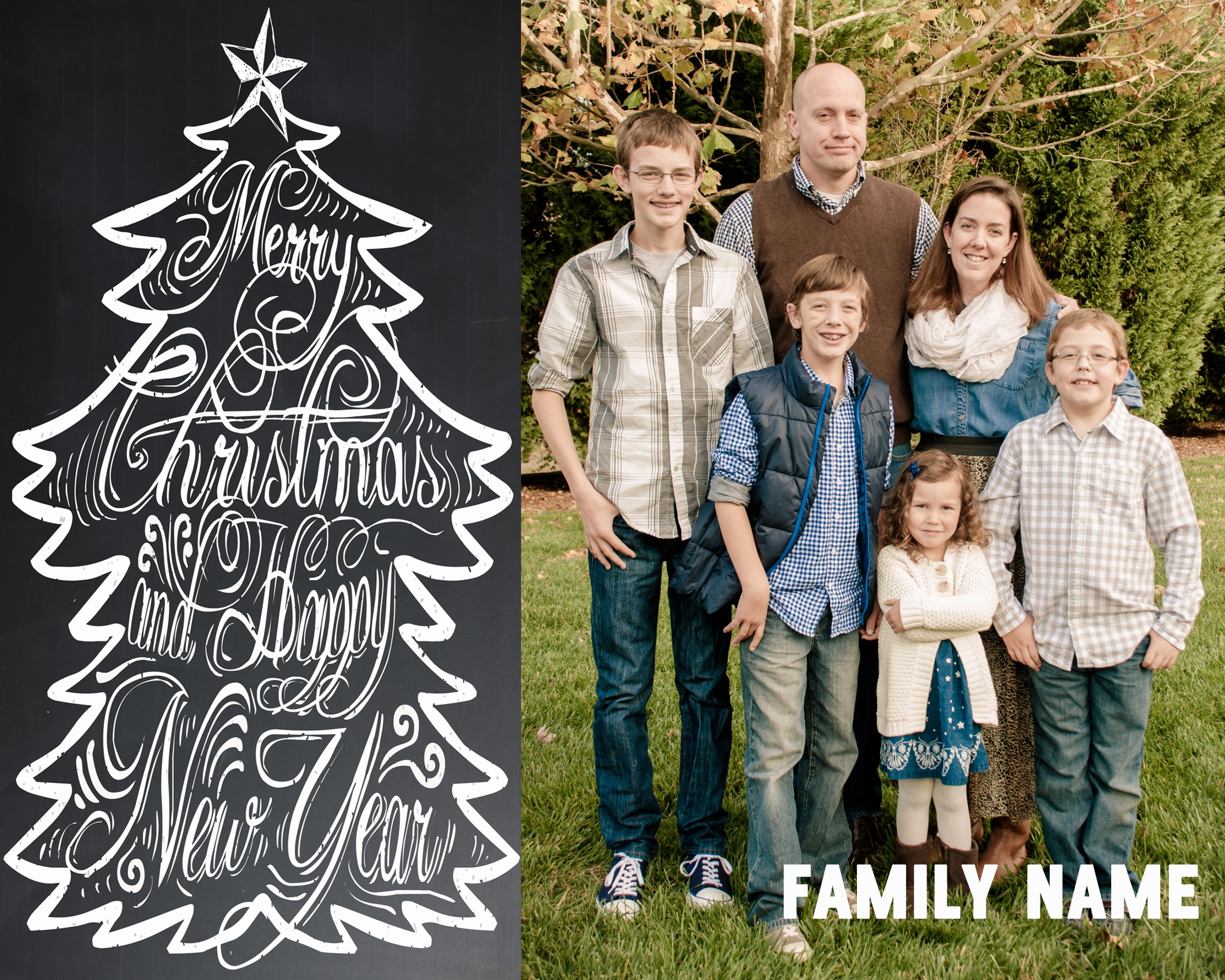 Free Chalkboard Christmas Card Download Ideas GoodNCrazy Holiday
