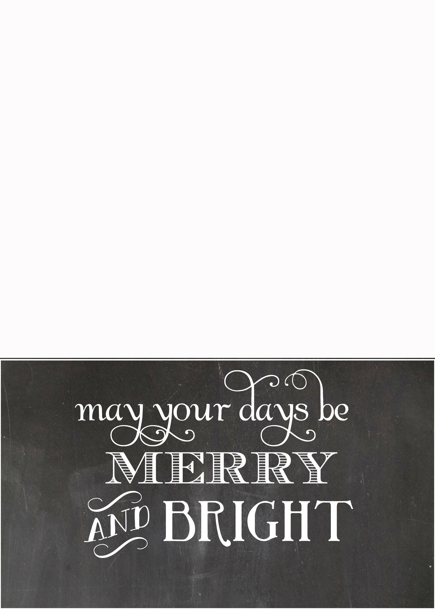 FREE Chalkboard Christmas Card Templates