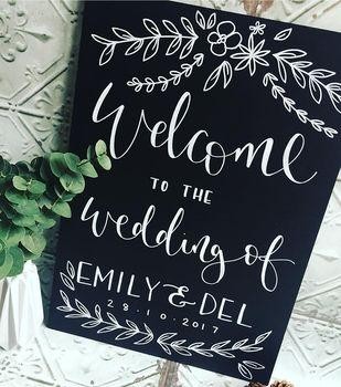 FREE Chalkboard Fonts For Wedding Signs