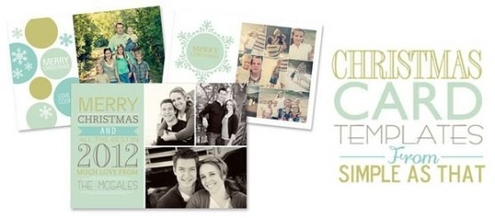 Free Christmas Card Templates For Photographers 2012 Penaime Com