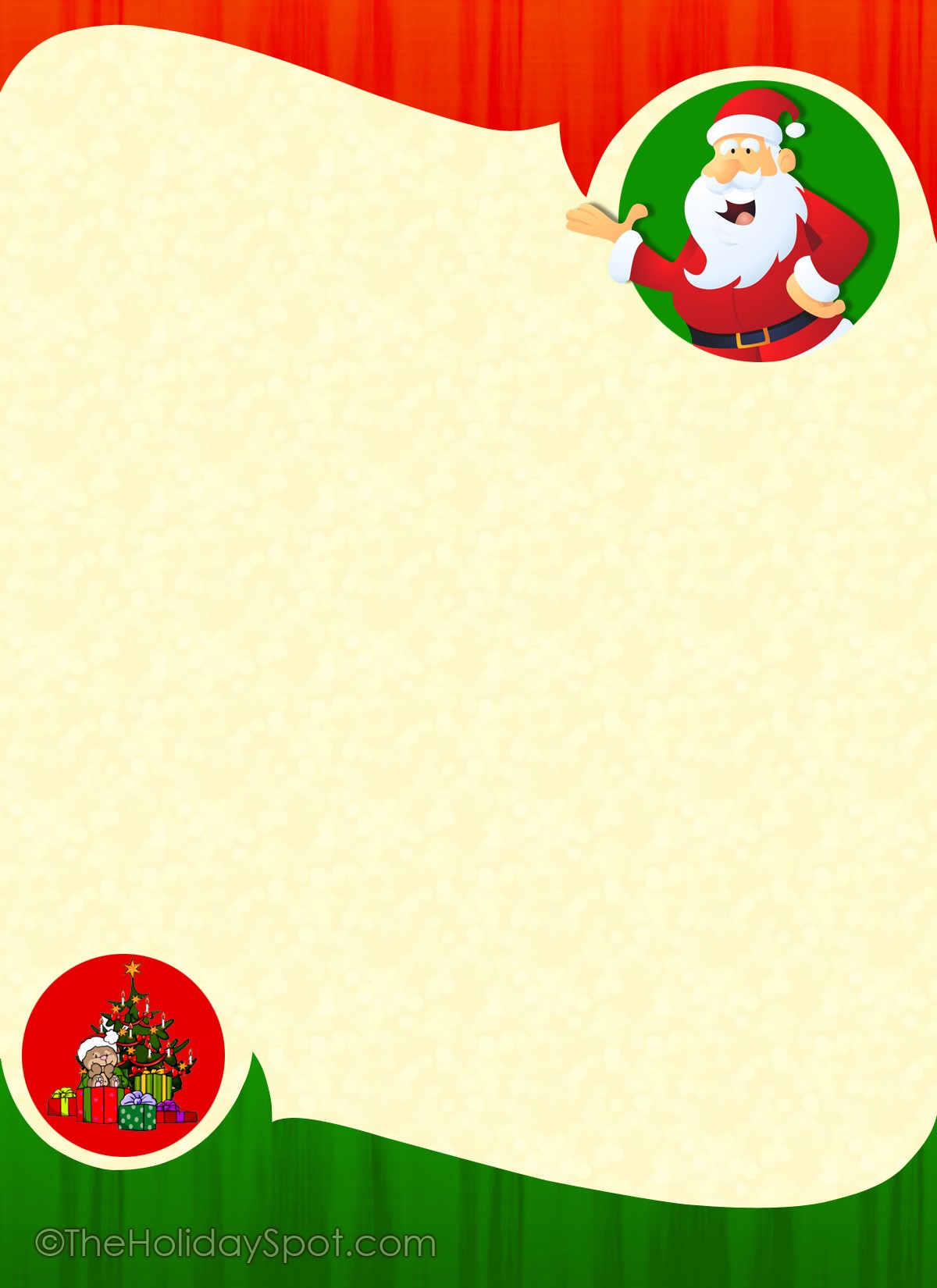 Free Christmas Letterhead Stationery For Downloadable
