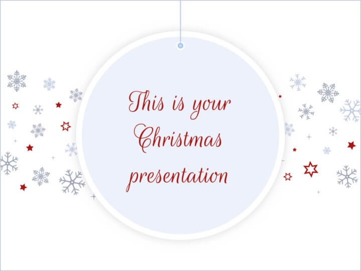 Free Christmas Powerpoint Template Or Google Slides Theme White