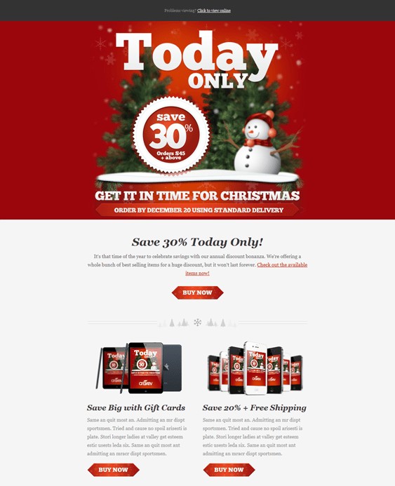 Free Christmas Templates For Mailchimp Christmaswalls Co