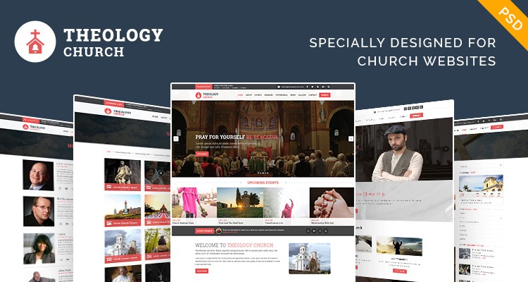 Free Church PSD Template To Build Stand Out Site Freelancer Coder Psd
