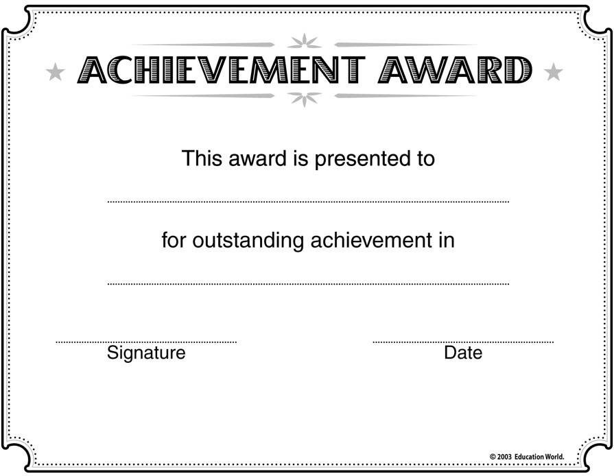 Free Editable Award Certificate S Academic