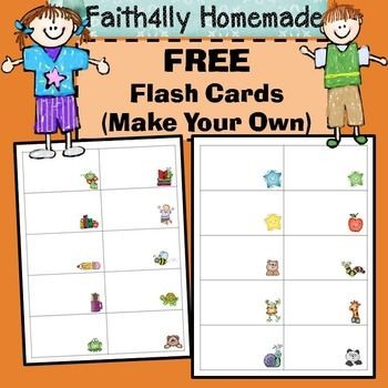 FREE Editable Flash Cards I Made This To Make Spelling Word Flashcard