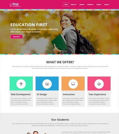Free Educational Template Ukran Agdiffusion Com Education Html Templates Download