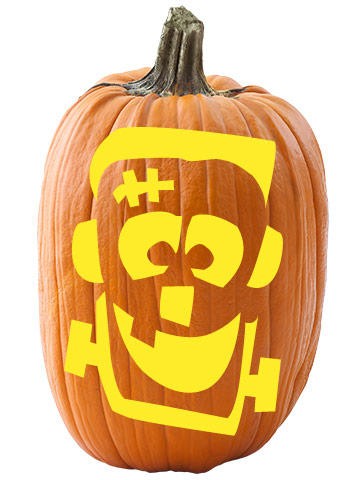 Free Face Stencils For Fun Halloween Pumpkin Carving Better Homes Frankenstein Template