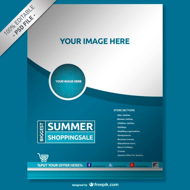 Free Flyer Templates For Photoshop And Word The Grid System Brochure Template