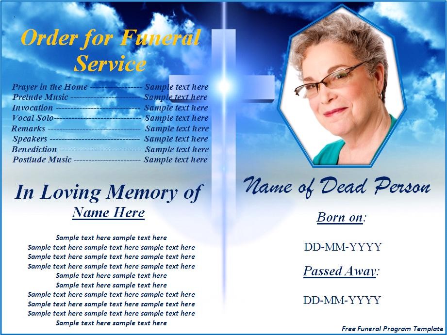 Free Funeral Brochure Template Bbapowers Online Program Maker