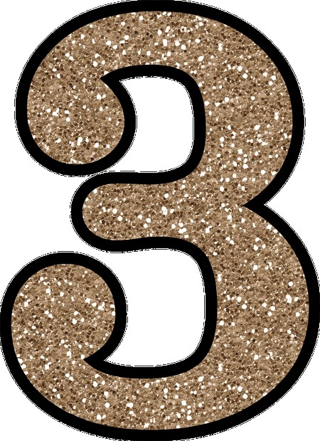 Free Glitter Numbers 0 9 To Download And Print Number 3