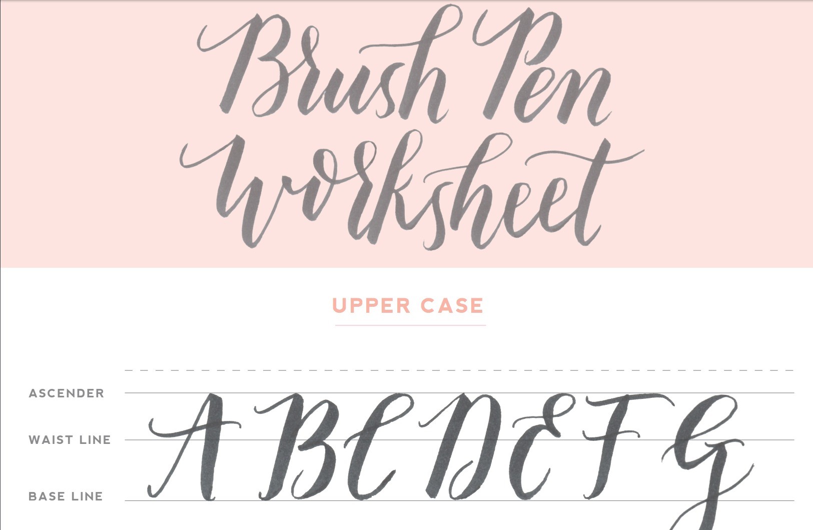 Free Hand Lettering Printables Calligraphy Templates Printable