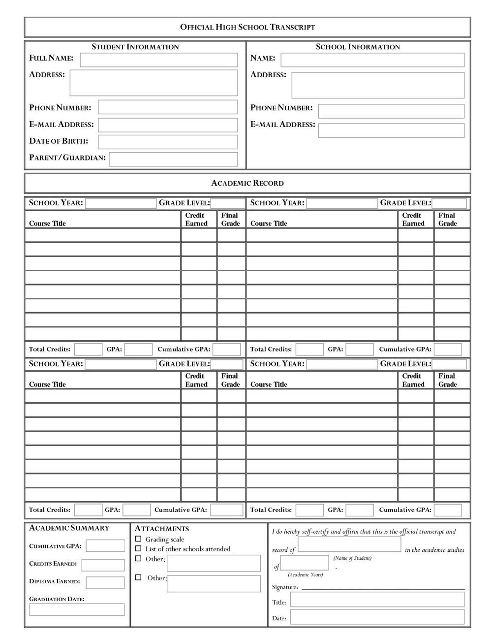 8 College Transcript Template Excel Perfect Template Ideas