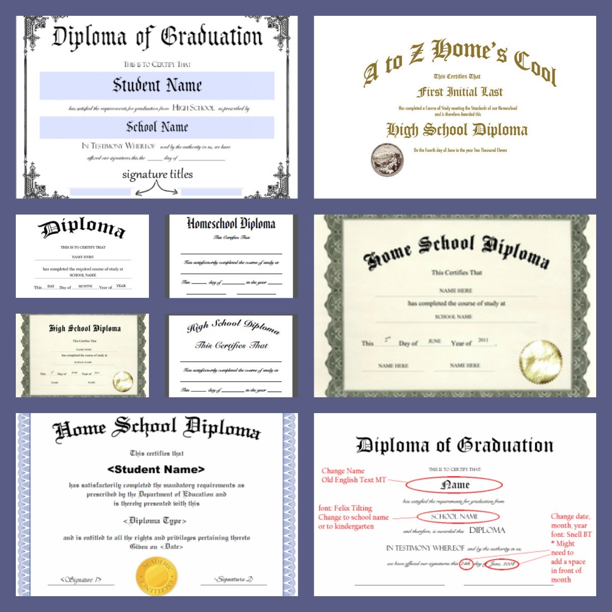 Free Homeschool Diploma Forms Online A Magical Certificate