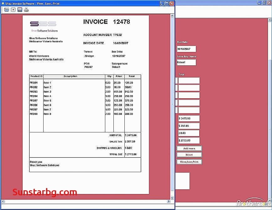 Free Invoice Template Microsoft Works Binbirkalem