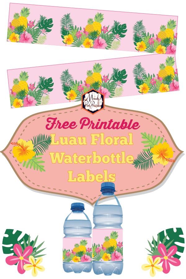 Free Luau Floral Party Printables Birthday