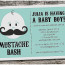 Free Mustache Baby Shower Invitation Templates Awesome Best S Of