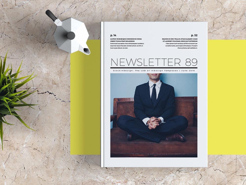 FREE Newsletter Template For Adobe InDesign Templates Free