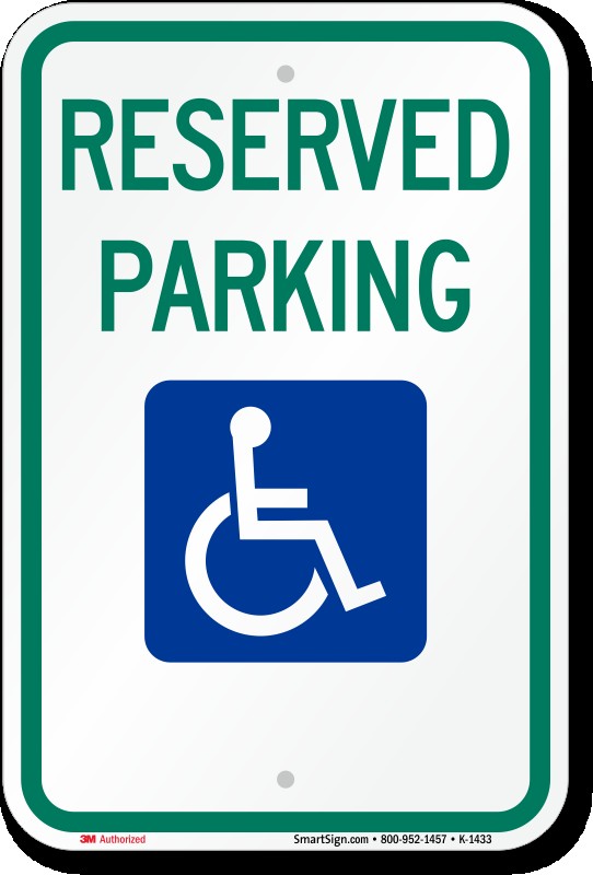 Free Parking Signs Professional No Sign PDF S Handicap