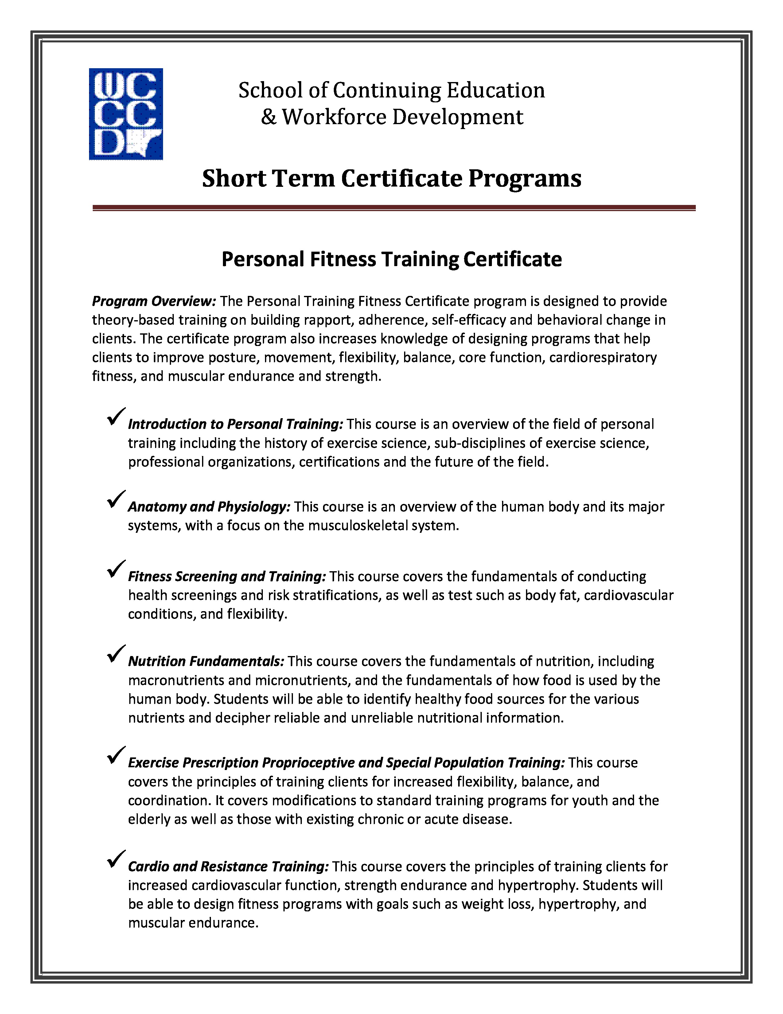 Free Personal Fitness Training Certificate Templates At Trainer Template