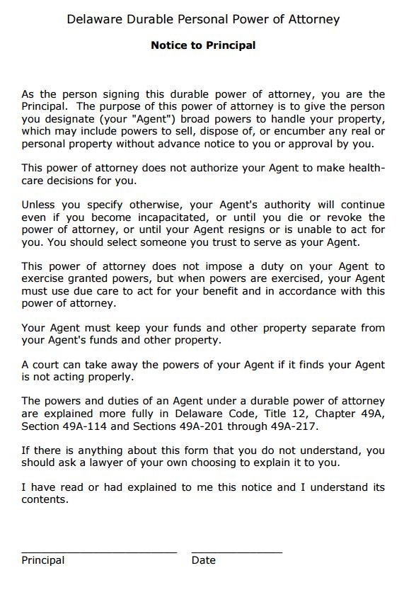 Free Power Of Attorney Forms PDF Template Form Download