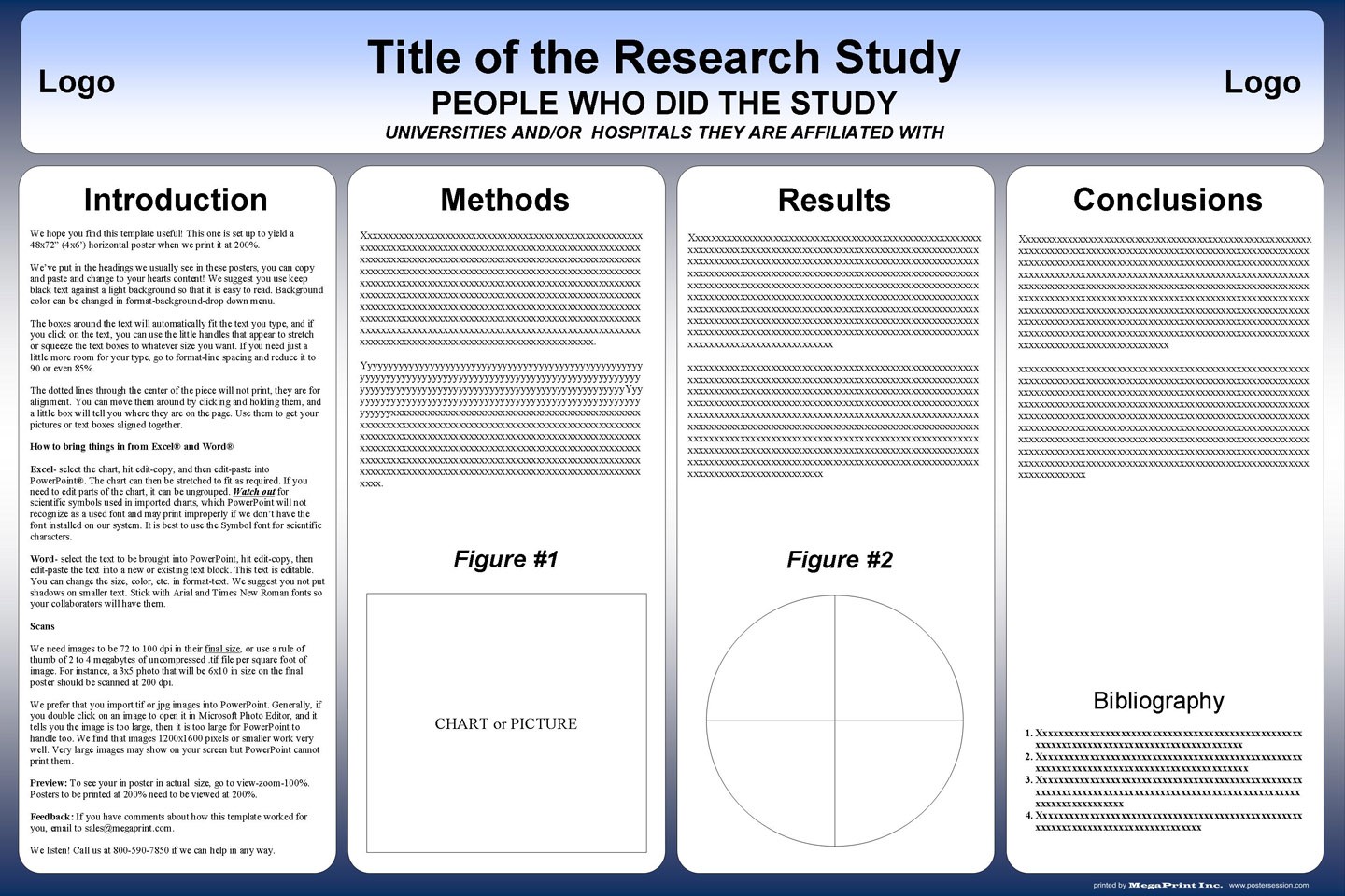 Free Powerpoint Scientific Research Poster Templates For Printing Academic Template