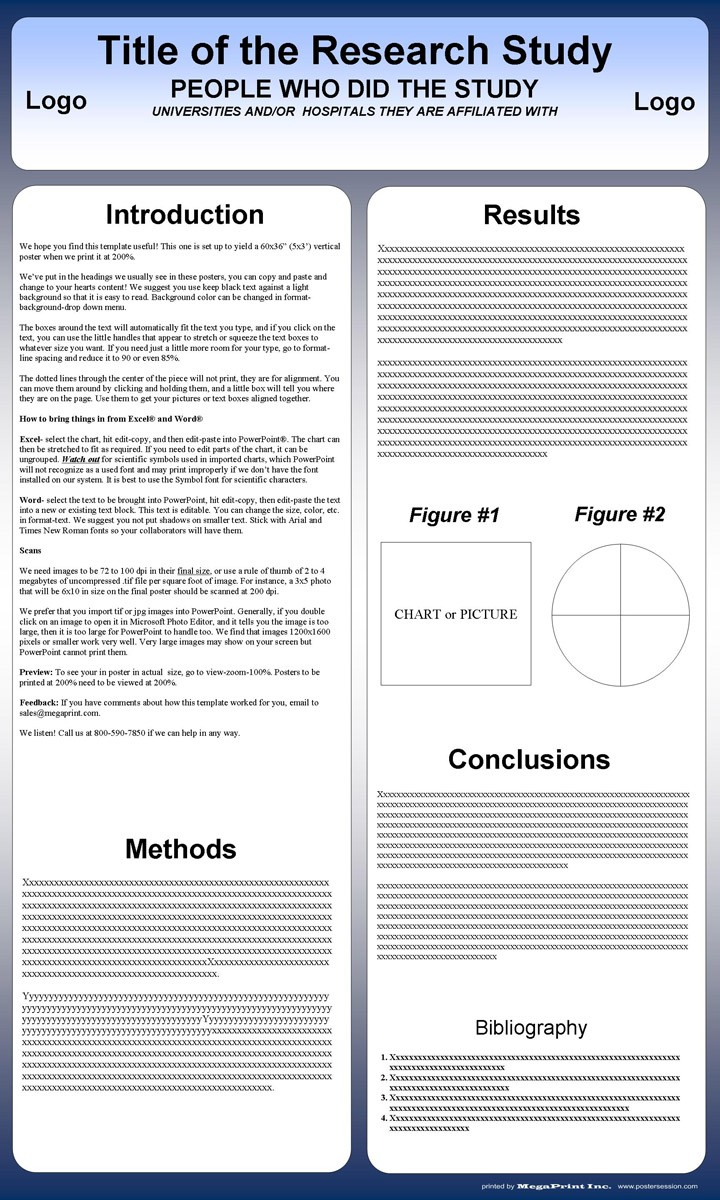 Free Powerpoint Scientific Research Poster Templates For Printing Template Download