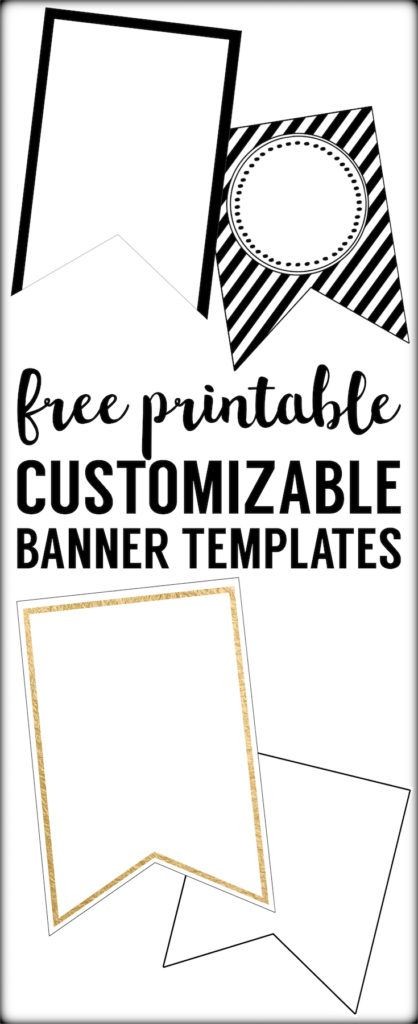 Free Printable Banner Templates Blank Banners Printables