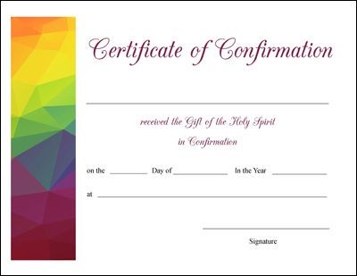 Free Printable Baptism First Communion And Confirmation Catholic Certificate Template