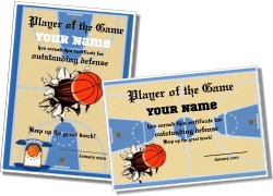 Free Printable Basketball Certificate Templates Downloads