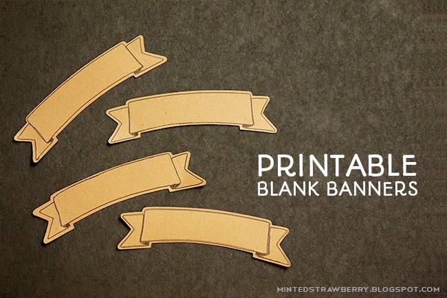 Free Printable Blank Banner With Silhouette Cut File Minted