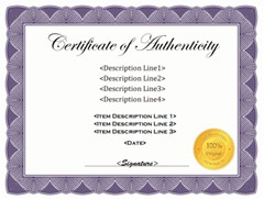 Free Printable Certificate Of Authentication Templates Artpromotivate Authenticity Template Microsoft