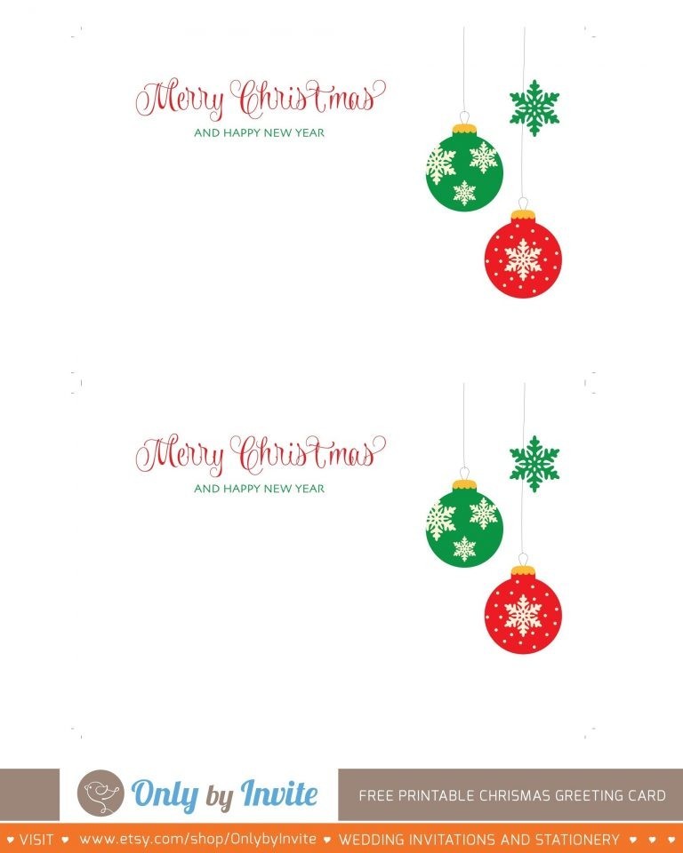 Free Printable Christmas Card Templates 2018 A Smarter Business Photo