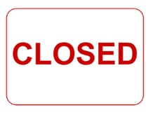 Free Printable Closed Temporary Sign