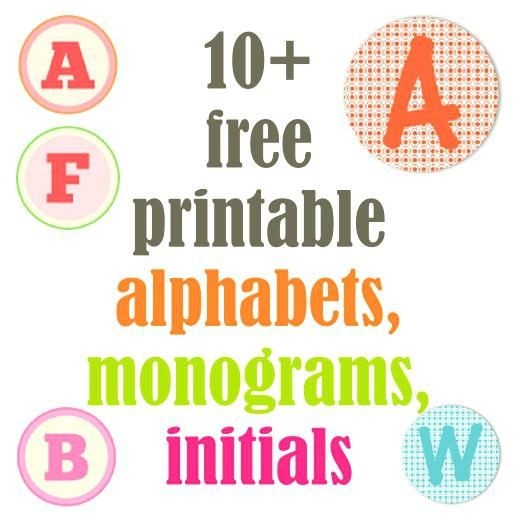 Free Printable Monogram Alphabet Letters Mamiihondenk Org