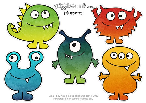Free Printable Monster Puppets Picklebums Printables