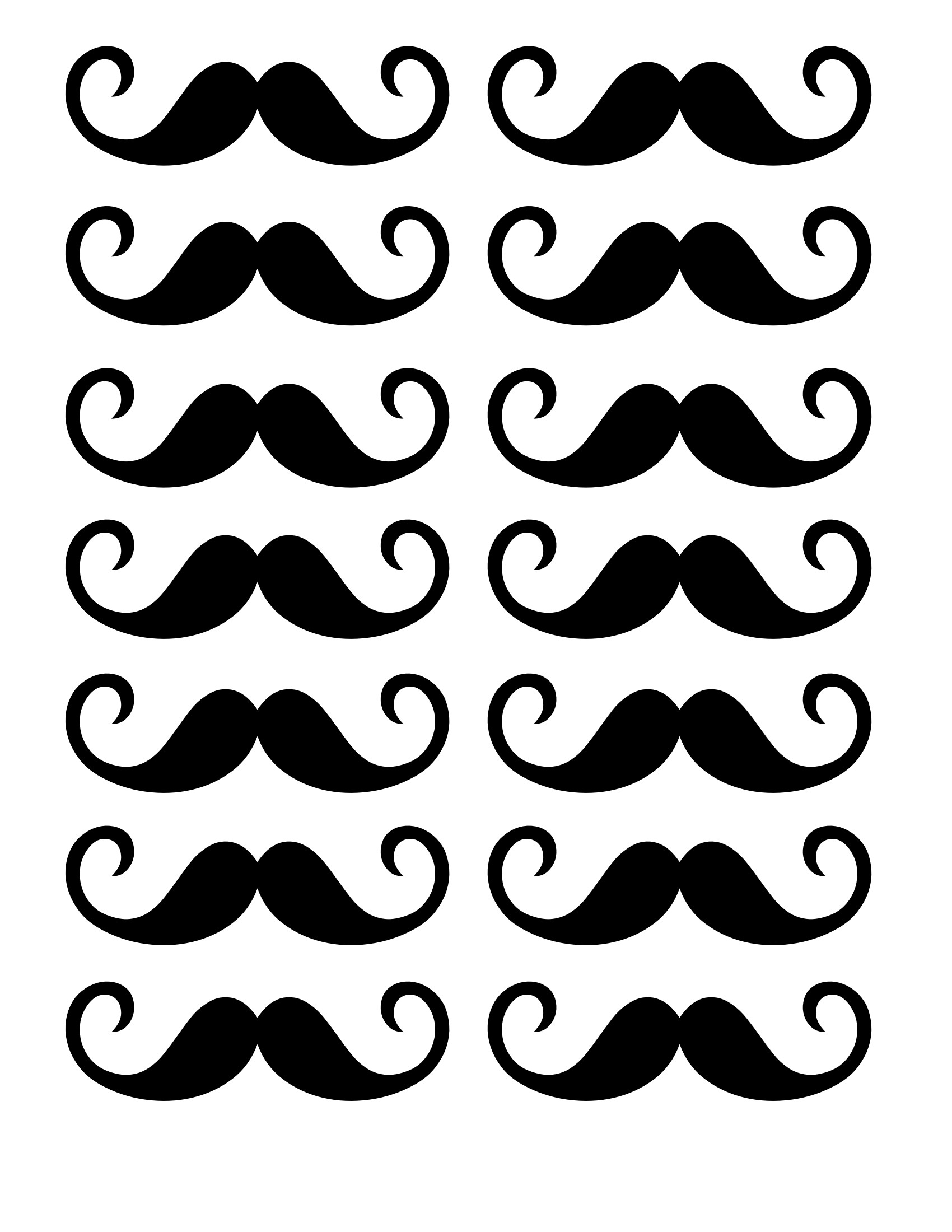 Free Printable Mustache Valentines Paper Trail