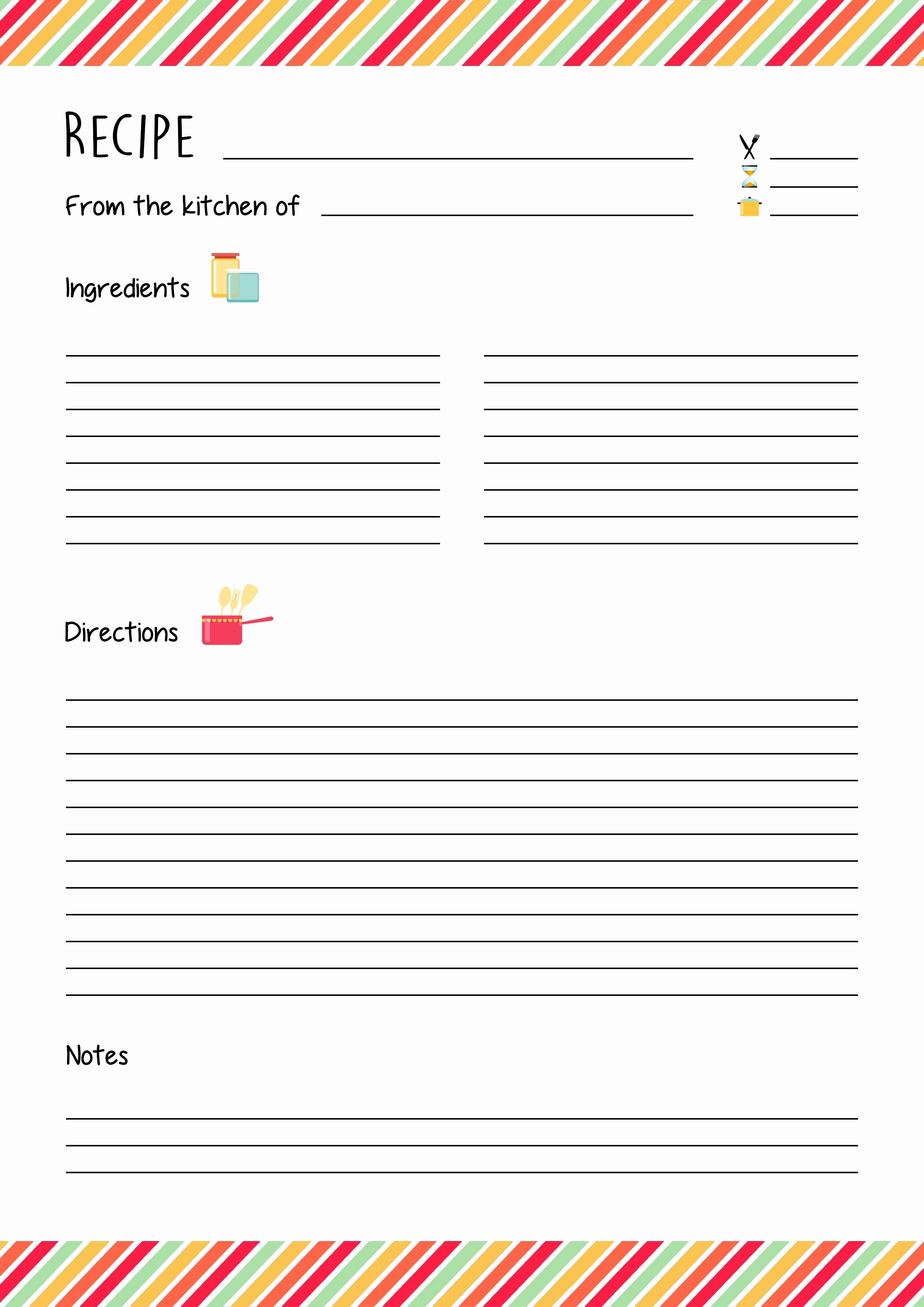 Free Printable Recipe Cards Unique Editable Card Templates For With Microsoft Word