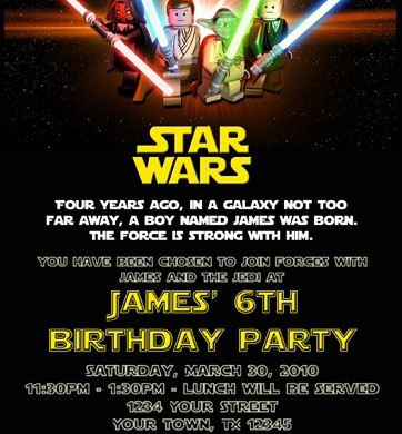 Free Printable Star Wars Birthday Invitations Template Updated Invitation
